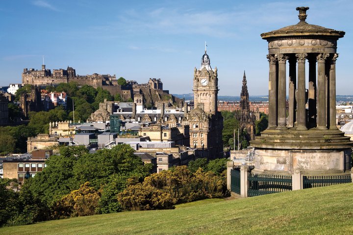Edinburgh Blick in Richtung Castle