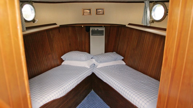 Kab ine Chenonceau auf der Hotelbarge Nymphea