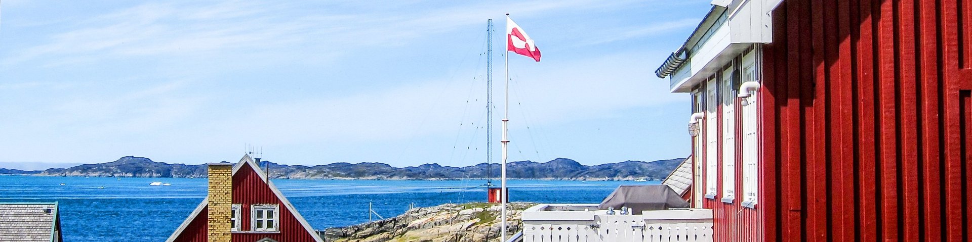 Häuser in Nuuk in Grönland