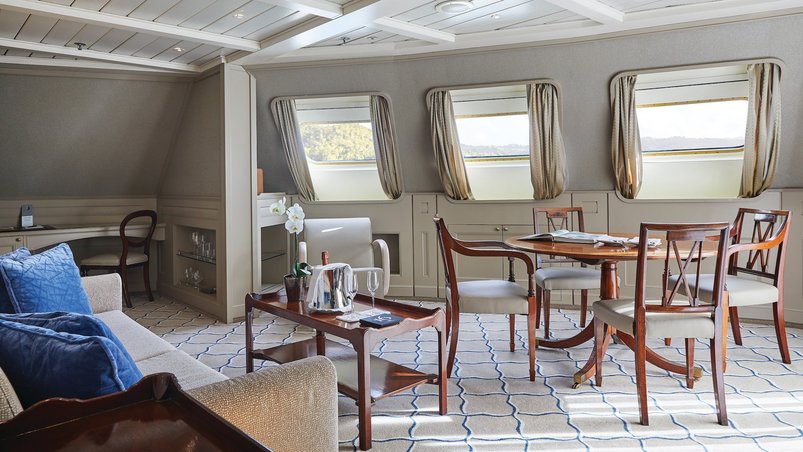 Wohnraum der Royal Suite der Silver Wind