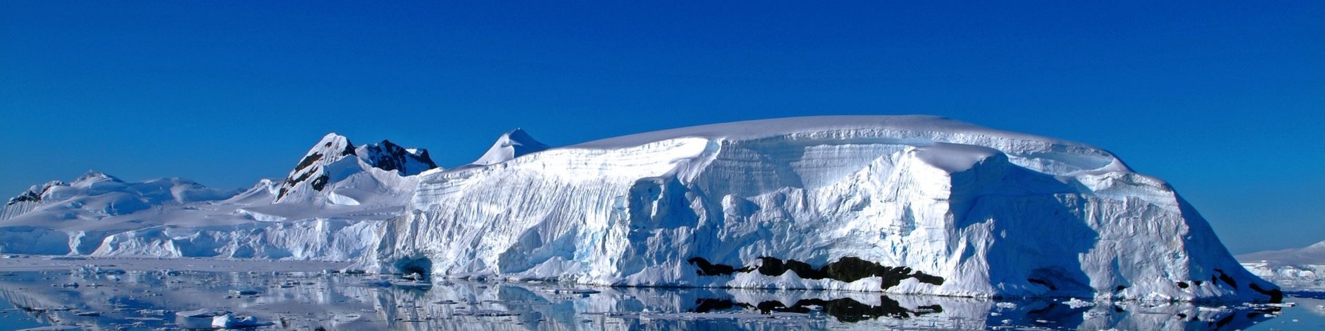 Eislandschaft in der Antarktis