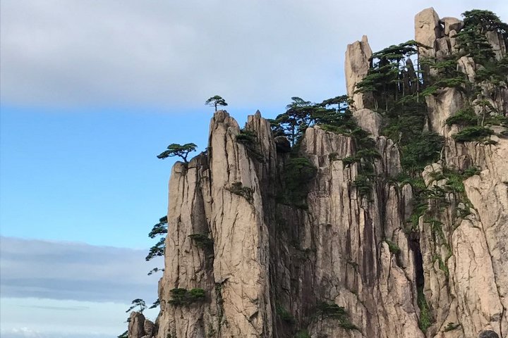 Huangshan-Gebirge mit Kiefern Huangshan-Gebirge mit Kiefern