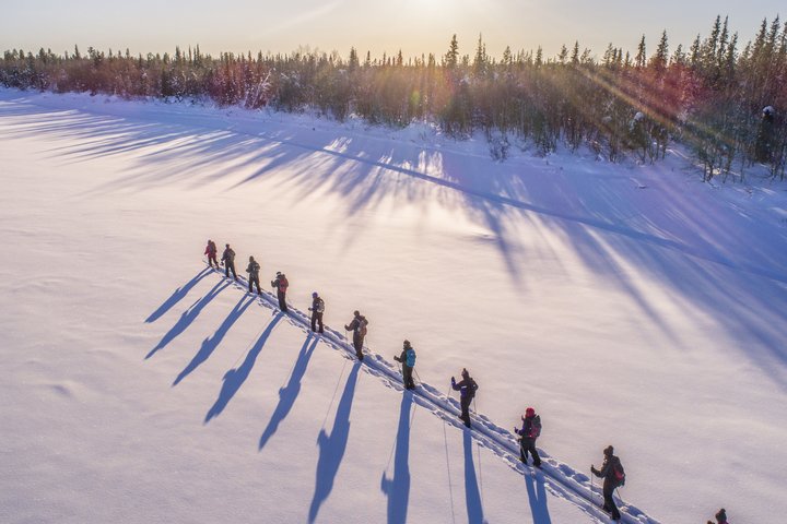 Unterwegs mit den Walkskis in Lappland
