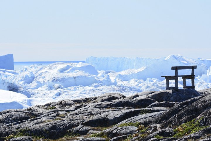 Blick auf Disko Bucht bei Ilulissat