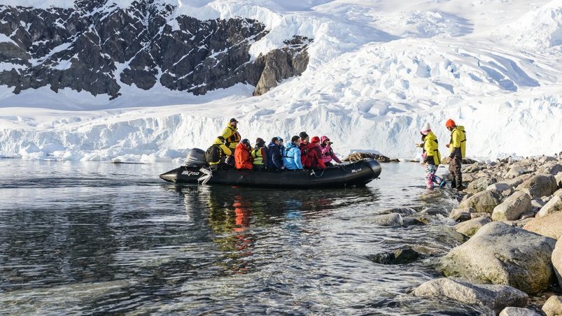Zodiac der Ocean Atlantic im Einsatz