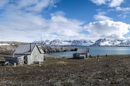 Alte Trapperhütte in Spitzbergen