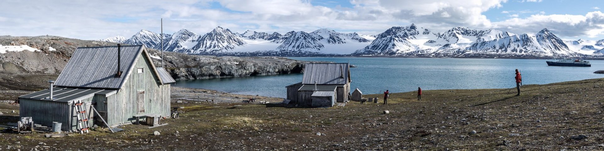 Alte Trapperhütte in Spitzbergen