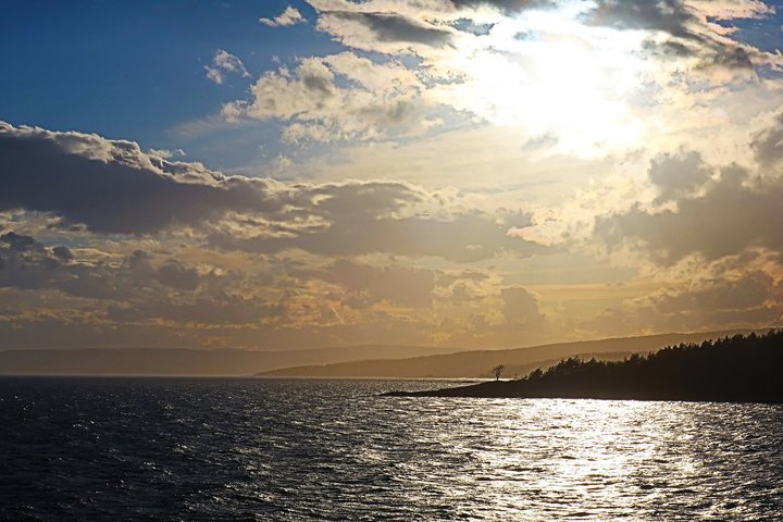 Sonnenuntergang an der Küste