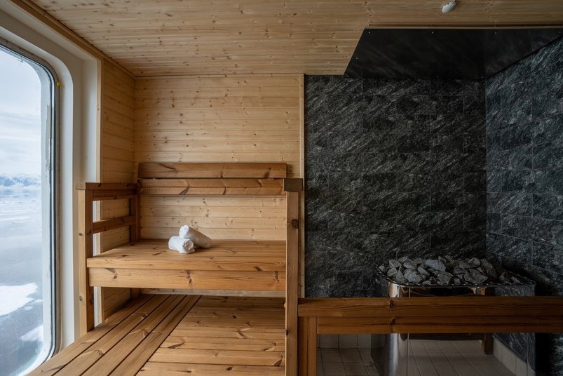 Sauna an Bord der Ocean Albatros