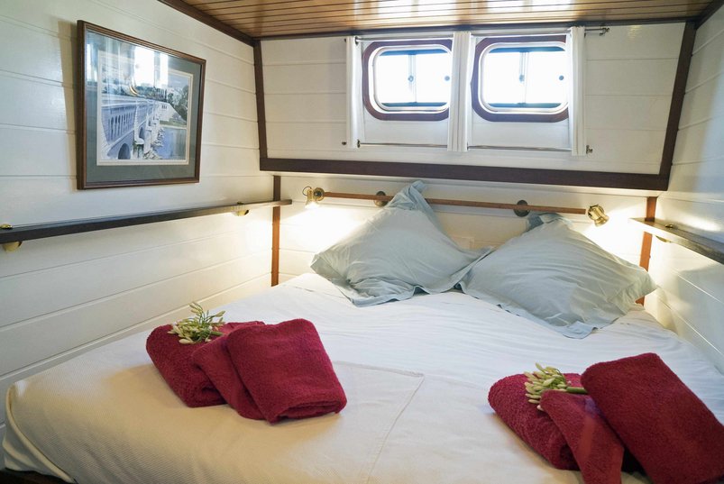 Doppelkabine auf dem Flusskreuzfahrtschiff Athos