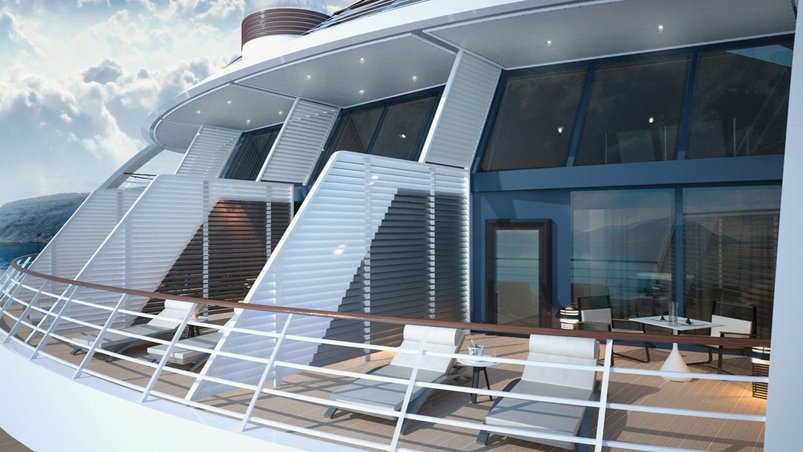 Duplex-Suite auf dem Eisbrecher Le Commandant Charcot