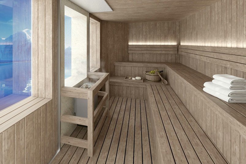 Sauna an Bord der Magellan Discoverer