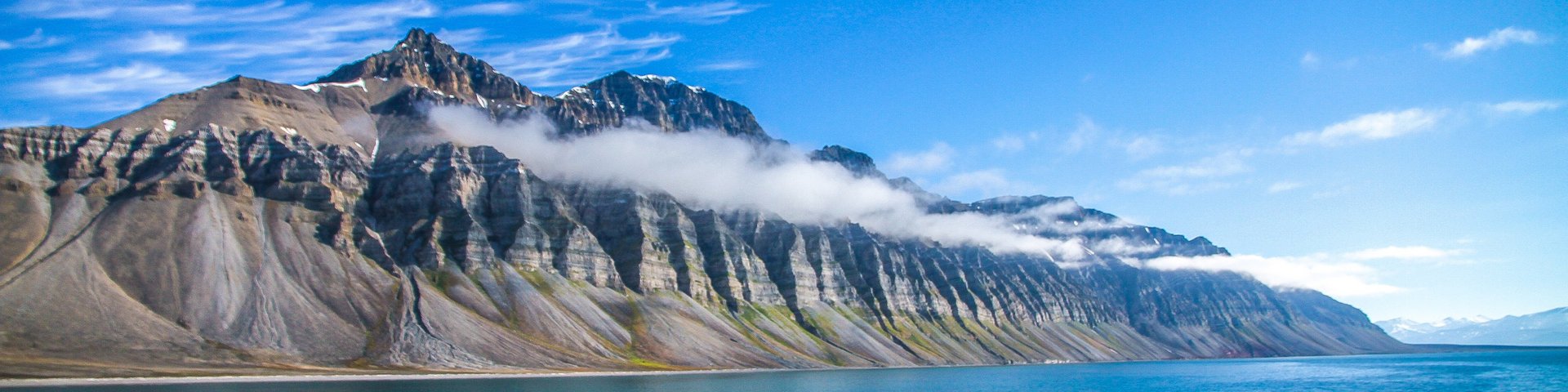 Bergkette in Spitzbergen
