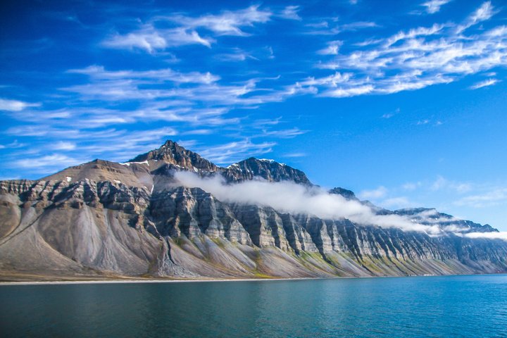 Bergkette in Spitzbergen