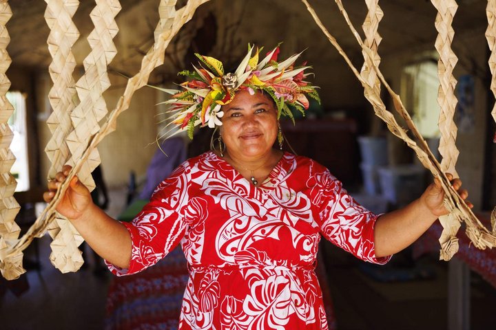 Frau in Polynesien