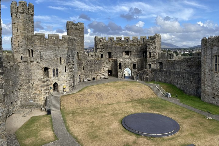 Burg in Carnarforn mit Innenhof