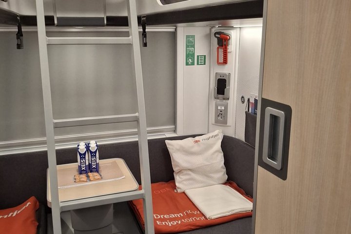 Couchette im neuen Nightjet