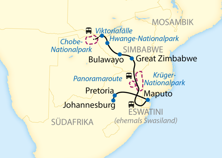 Karte African Explorer