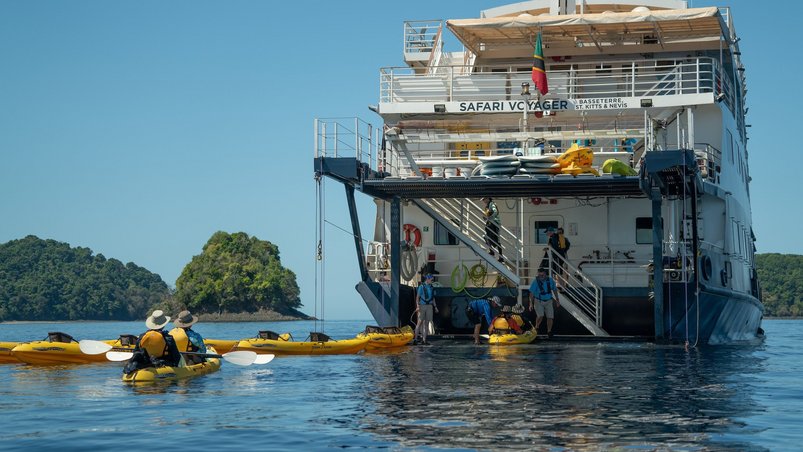 Kayaking  von Bord der Safari Voyager aus