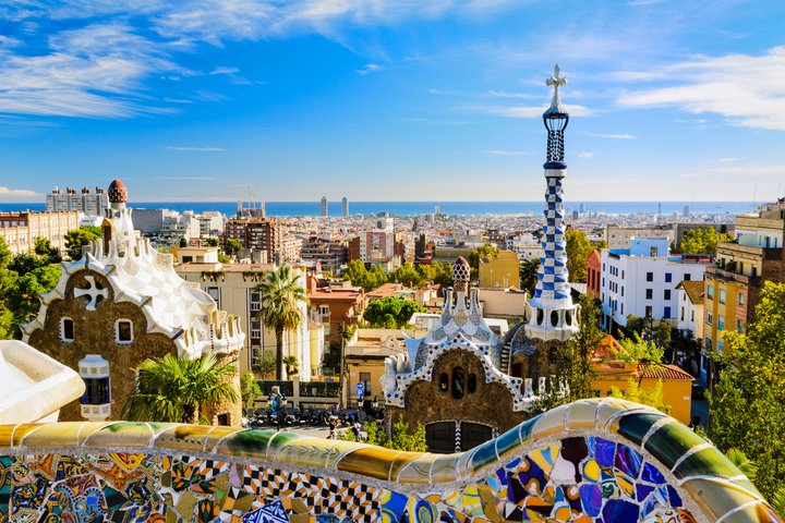 Park Guell in Barcelona Park Guell in Barcelona