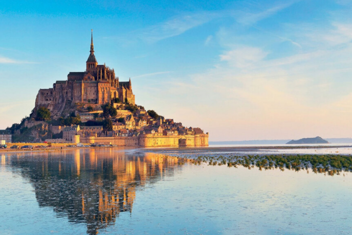 Mont Saint Michel in der Normandie, Frankreich