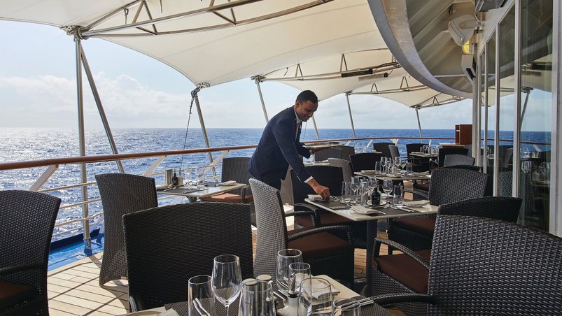 Aussenbereich Restaurant La Terrazza auf der Silver Wind