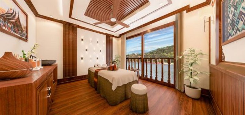 Spa-Bereich auf Mekong Star Spa-Bereich auf Mekong Star