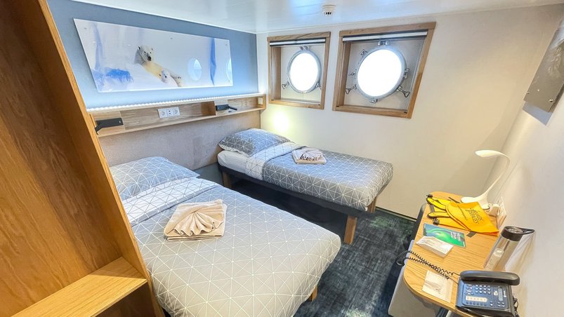 Doppelkabine Typ D auf dem Expeditionschiff Explorer