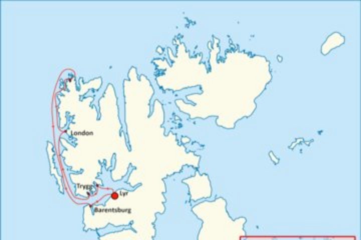 Reise Noorderlicht Nordwestspitzbergen Routenkarte