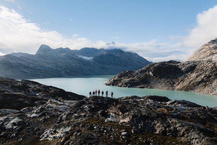Schöner Ausblick auf einen Fjord in Grönland