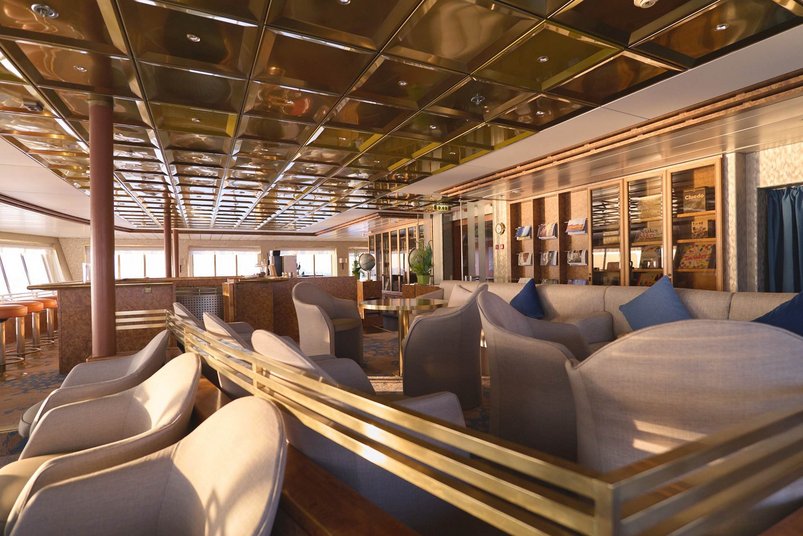 Observation Lounge auf dem Kreuzfahrtschiff Heritage Adventurer