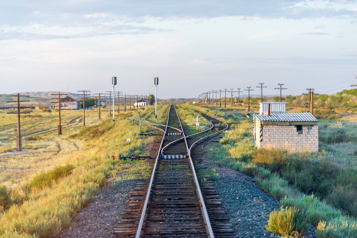 Schienen in Kasachstan