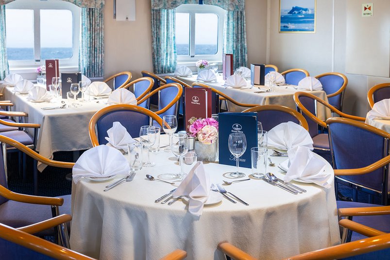 Speisesaal auf der Ocean Nova