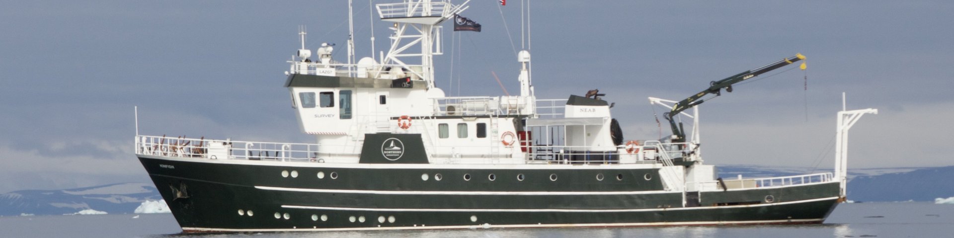Expeditionsschiff Kinfish Aussenansicht