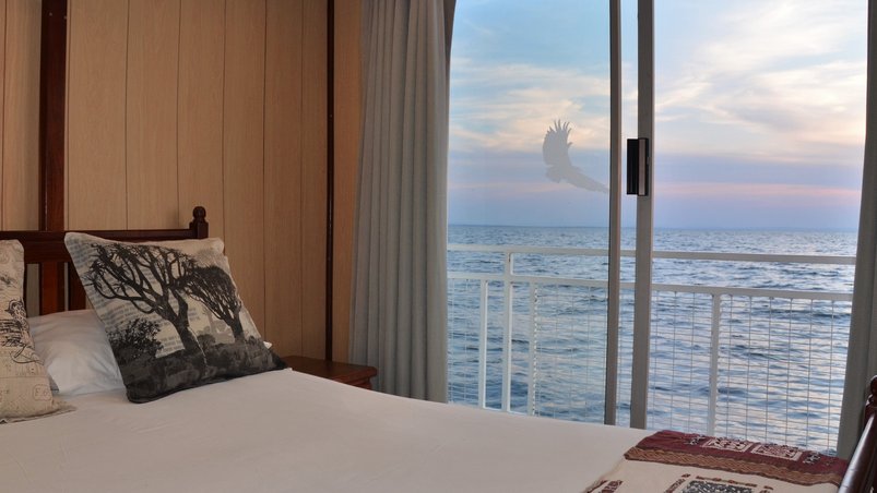 Standardkabine an Bord der Umbozha