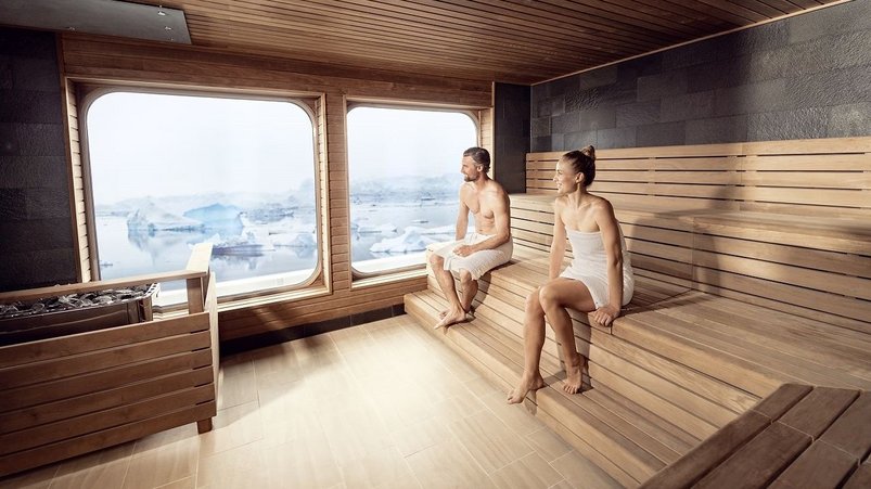 Sauna an Bord der Hanseatic nature