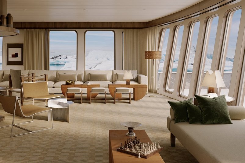 Lounge an Bord der Captain Arctic Lounge an Bord der Captain Arctic