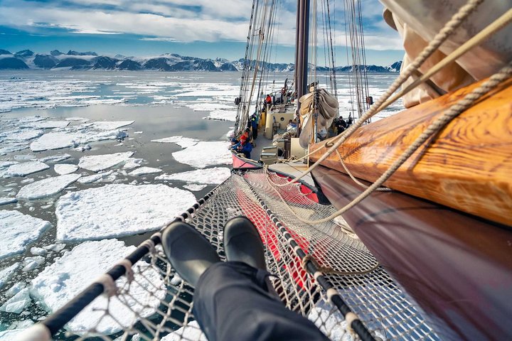 Aussicht geniessen von an Bord der Noorderlicht