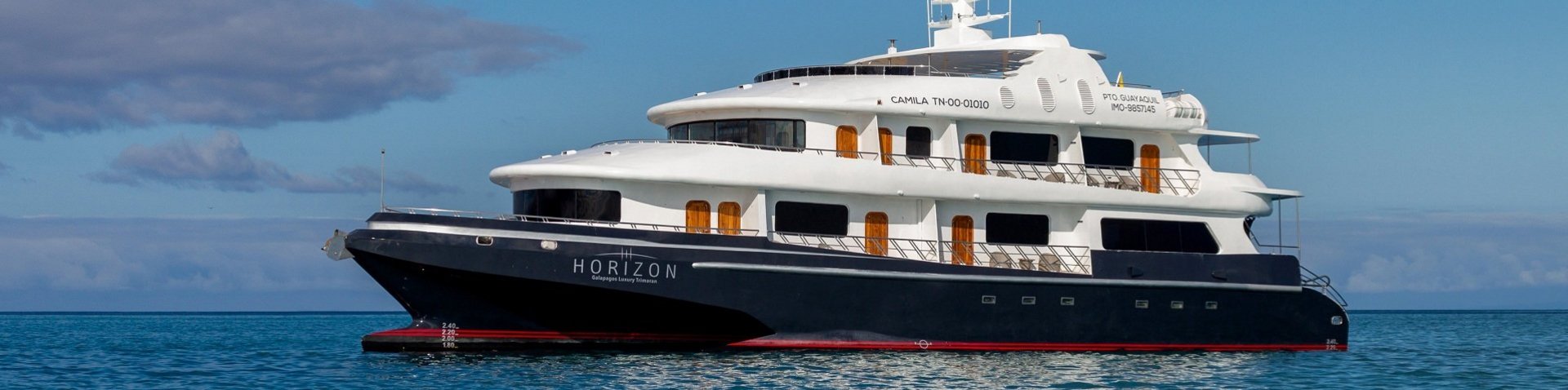 Schiffsbild der Horizon auf Galapagos