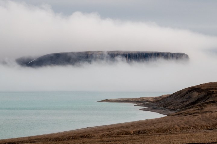 Beechey Island Beechey Island mit Nebelschwaden