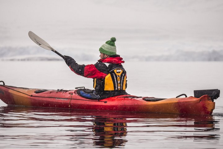 Kayakfahren in der Antarktis