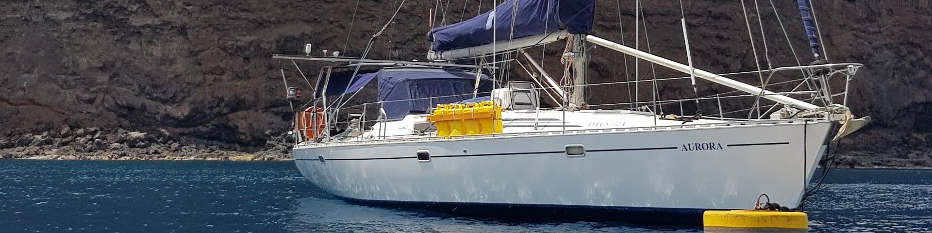 Segelschiff Aurora vor St. Helena