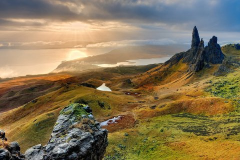 Die Isle of Skye vor der Küste Schottlands