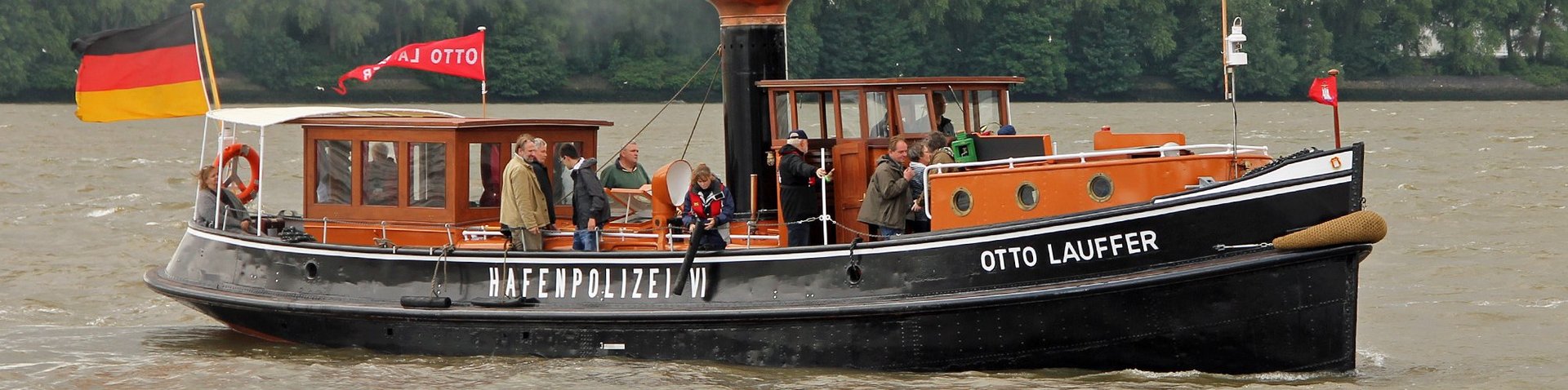 Otto Lauffer auf der Elbe unterwegs