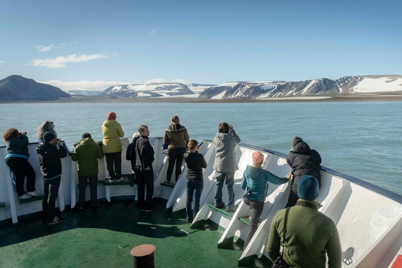 Aussendeck der Polar Athenaq