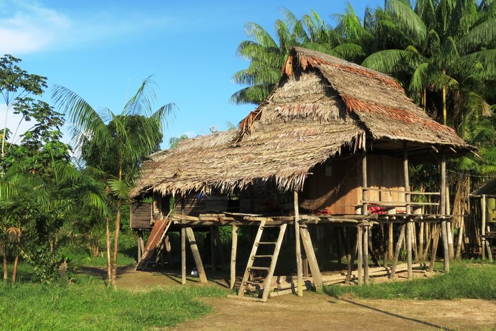 Hütte am Amazonas