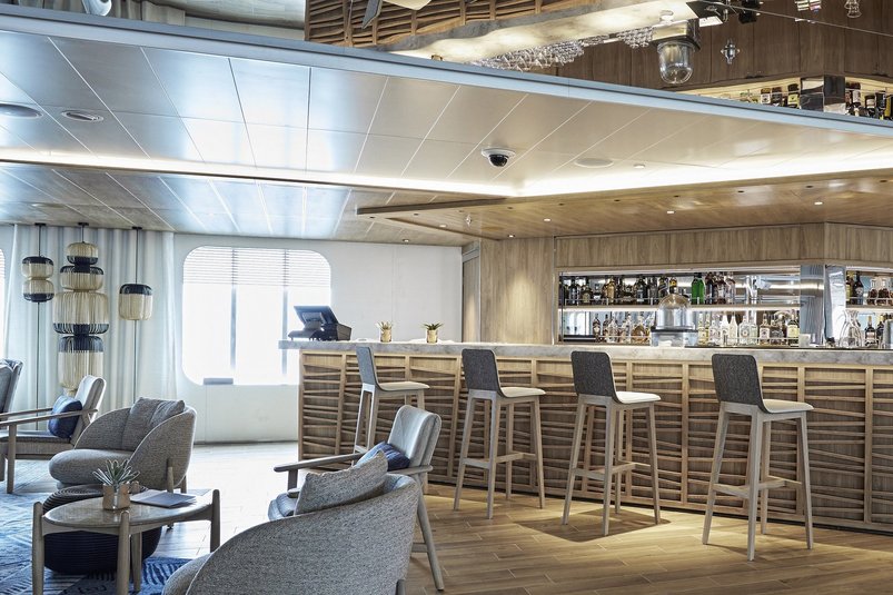 Bar an Bord des Expeditionskreuzfahrtschiffes Le Lapérouse