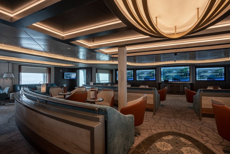 Vortragsraum an Bord der Ocean Albatros