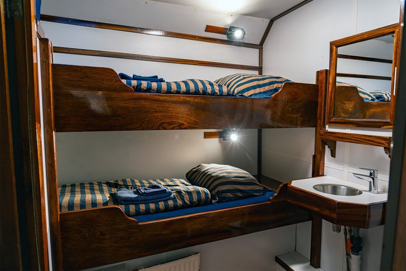 Noorderlicht Kabine mit Stockwerkbetten
