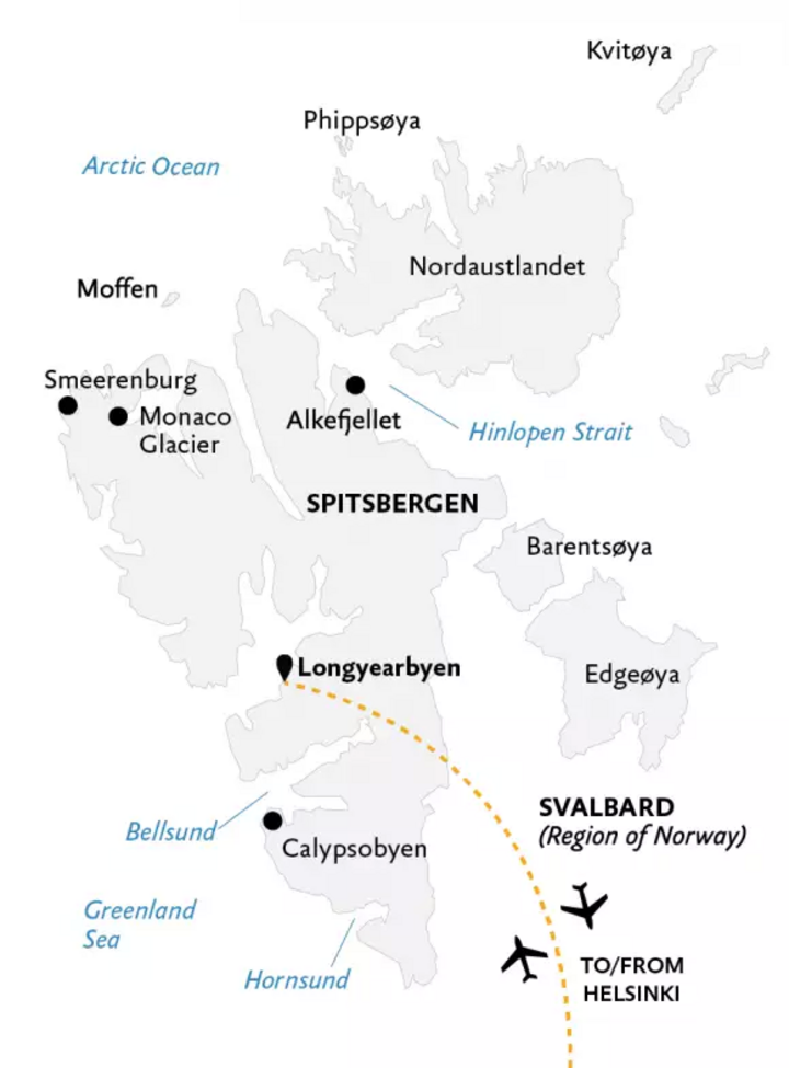 Expeditionskreuzfahrt Spitzbergen auf der Suche nach Eisbären